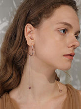 Retro Rose Gold Loving Heart Earrings